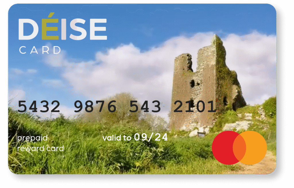 Deise Card Debit Card for shopping local. Personalised Edition.