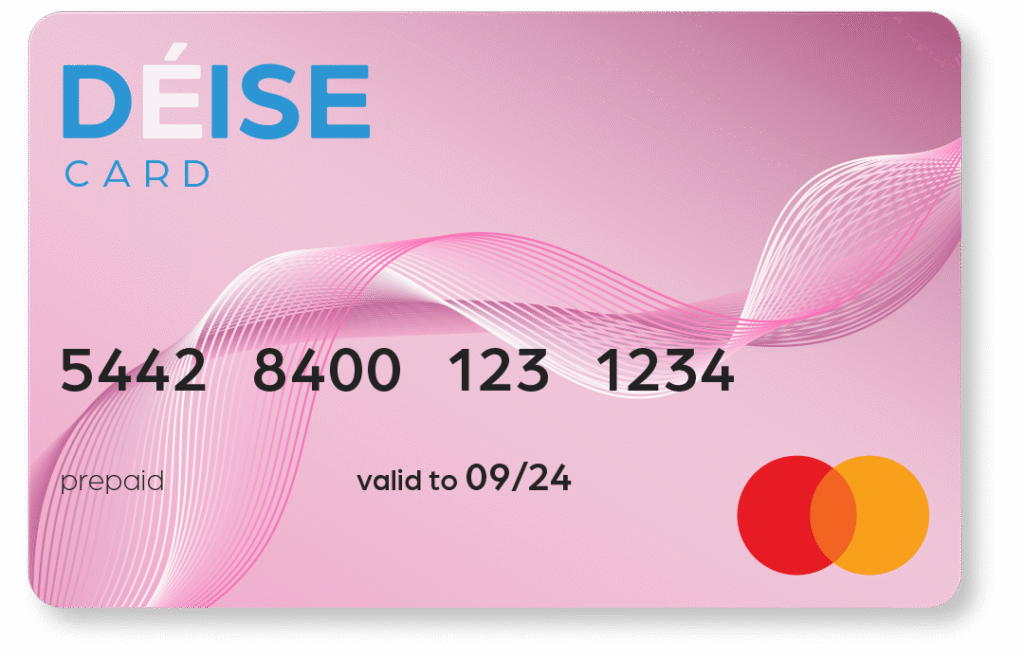 Deise Card Debit Card for shopping local. Elegant Pick Wave Edition