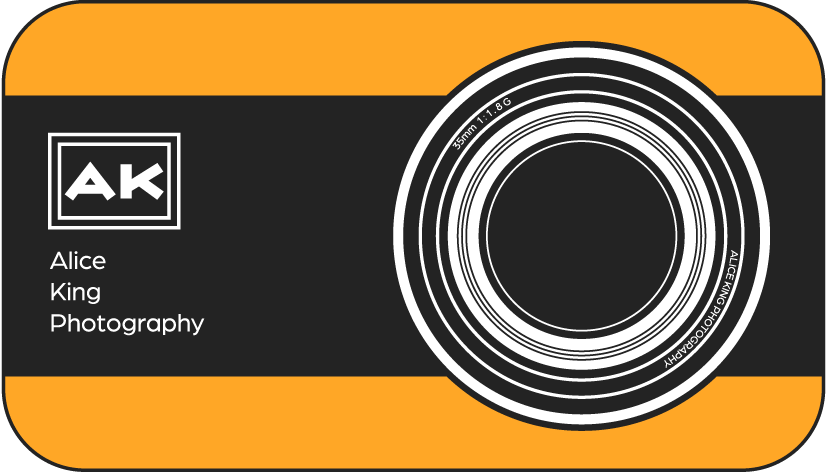 Alice King Photography Business Card Front