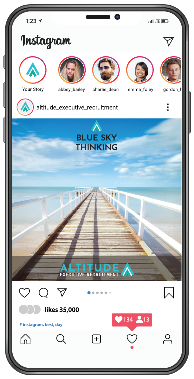 Altitude Instagram Blue Sky Thinking Phone Demo