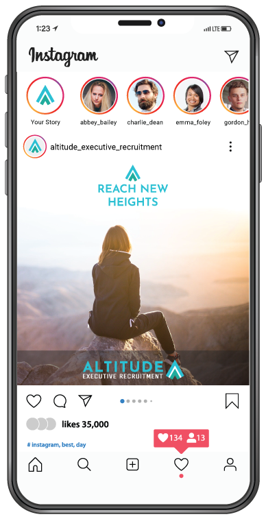 Altitude Instagram Reach New Heights Phone Demo