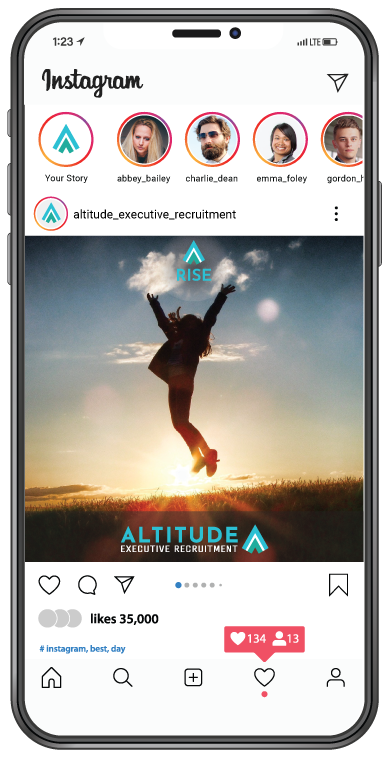 Altitude Instagram Rise Phone Demo