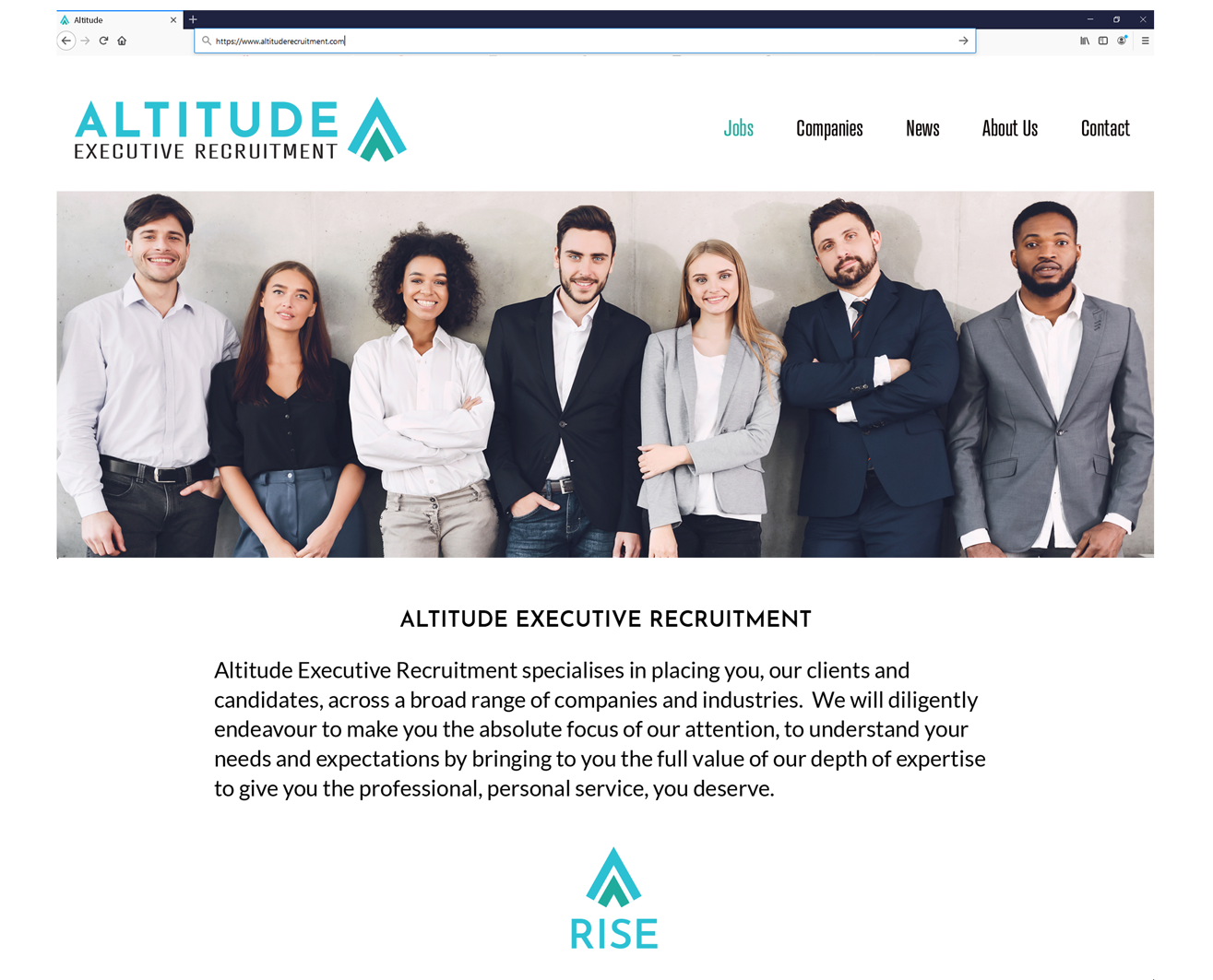 Altitude Recruitment Demo Desktop Site